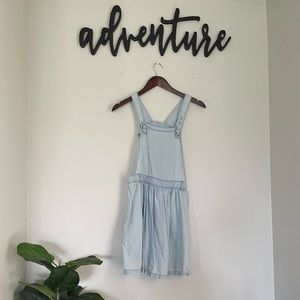 Chambray soft overall dress